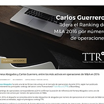 Fornesa Abogados y Carlos Guerrero, entre los ms activos en operaciones de M&A en 2016